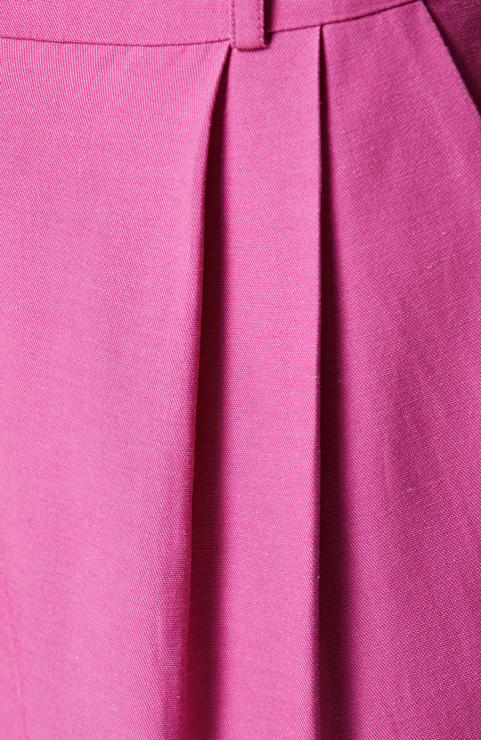 Fuşya Yüksek Bel Bol Paça Pantolon