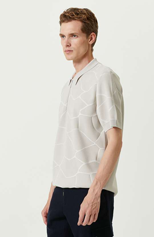 N-Tech Taş Rengi Triko Kazak