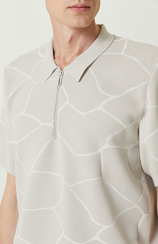 N-Tech Taş Rengi Triko Kazak