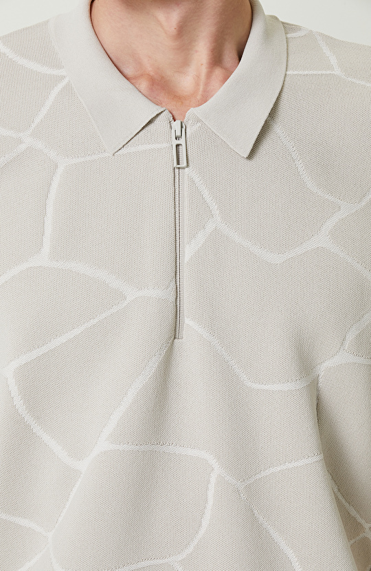 N-Tech Taş Rengi Triko Kazak