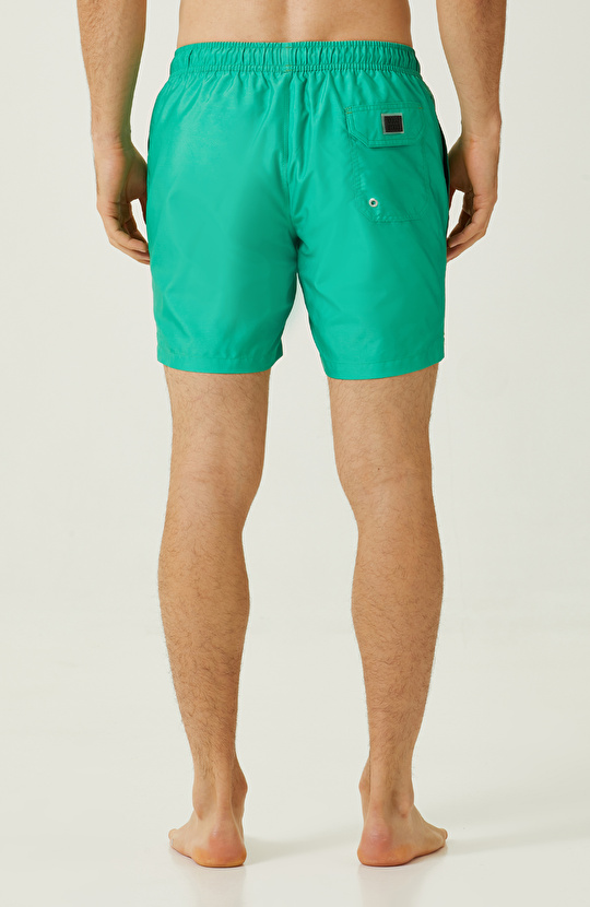 Yeşil Bağcıklı Şort Mayo