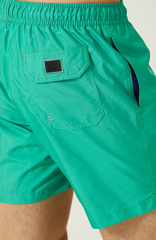 Yeşil Bağcıklı Şort Mayo