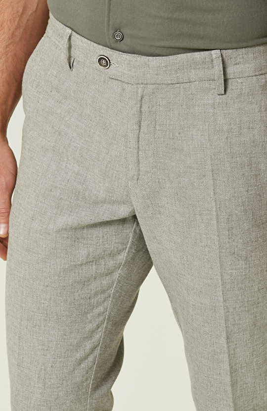 Haki Duble Paça Pantolon