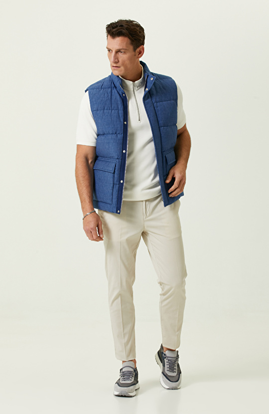 Taş Rengi Düz Paça Pantolon