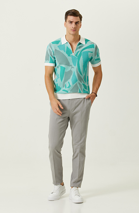 Gri Düz Paça Pantolon