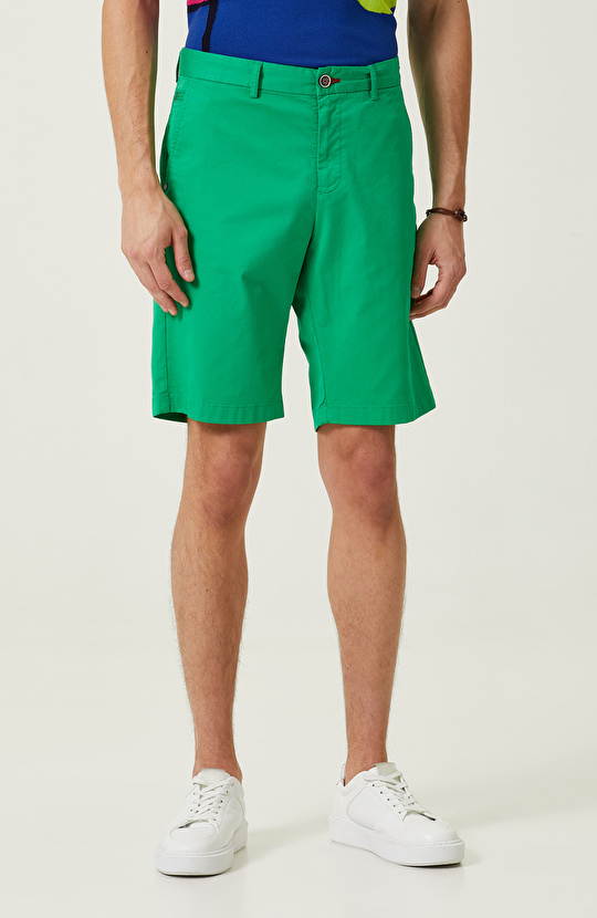 Yeşil Duble Paça Şort