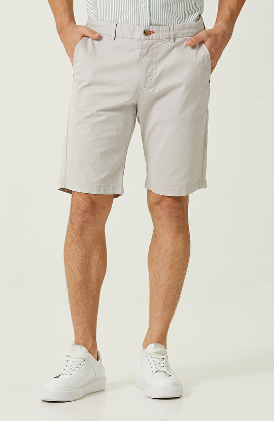 Düz Duble Paça Şort