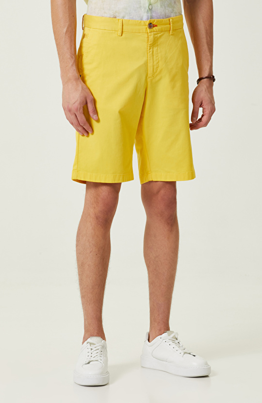 Sarı Duble Paça Şort