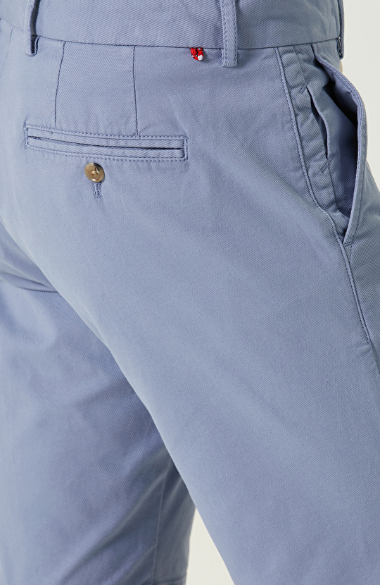 Buz Mavisi Duble Paça Şort