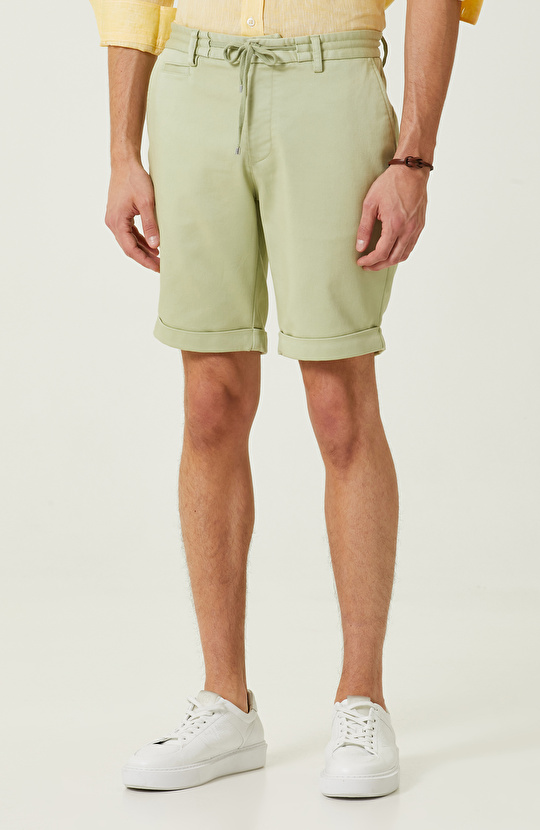 Yeşil Duble Paça Şort