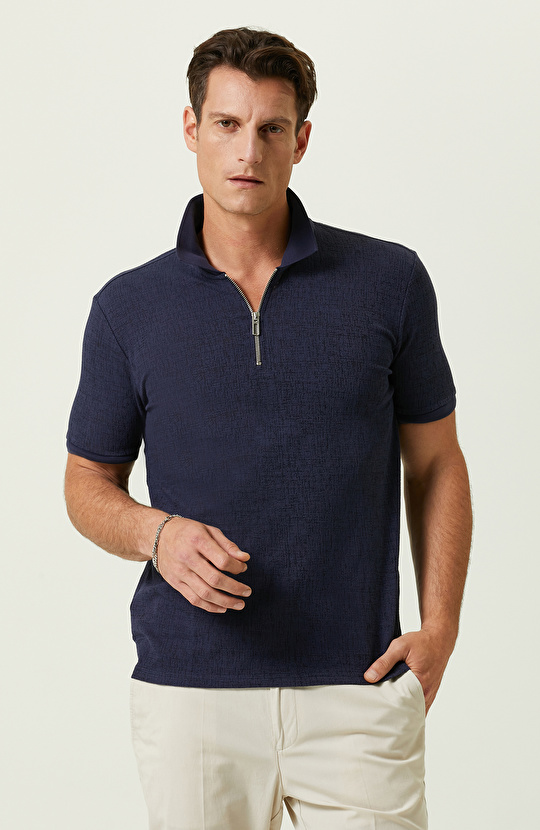 Lacivert Polo Yaka T-Shirt Lacivert Polo Yaka T-Shirt