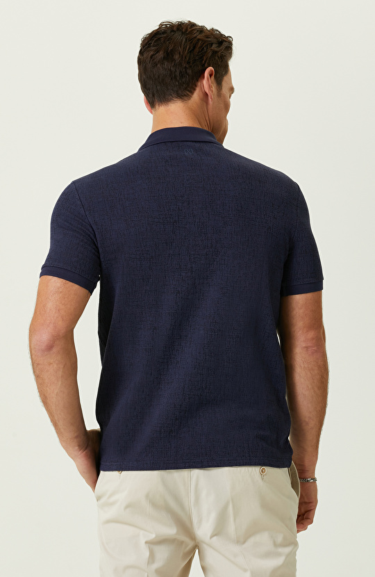 Lacivert Polo Yaka T-Shirt