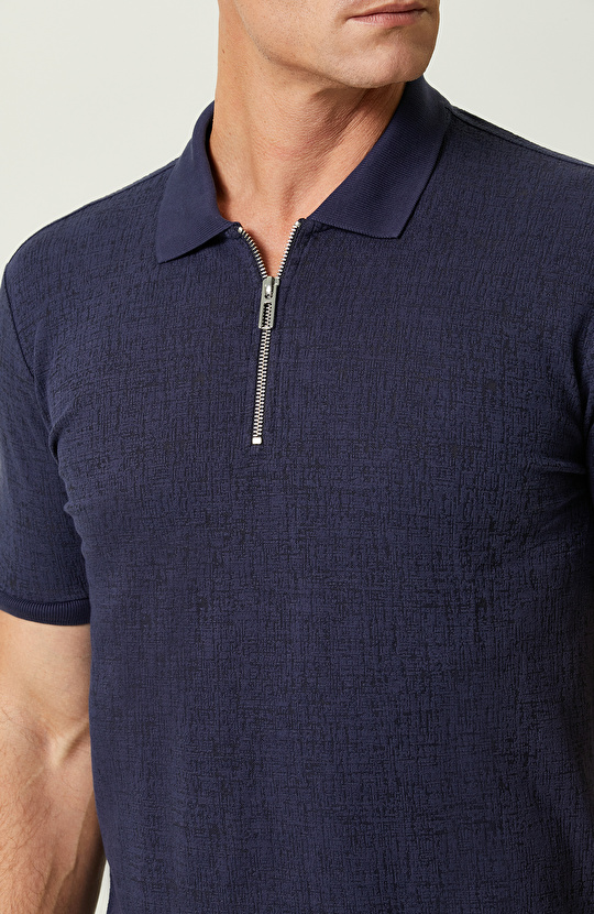 Lacivert Polo Yaka T-Shirt
