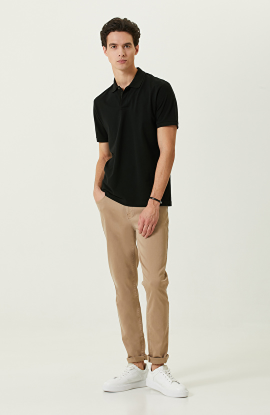 Siyah Polo Yaka T-Shirt