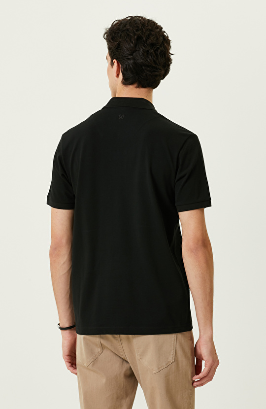 Siyah Polo Yaka T-Shirt