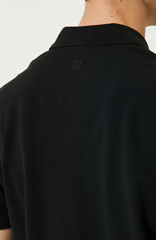 Siyah Polo Yaka T-Shirt