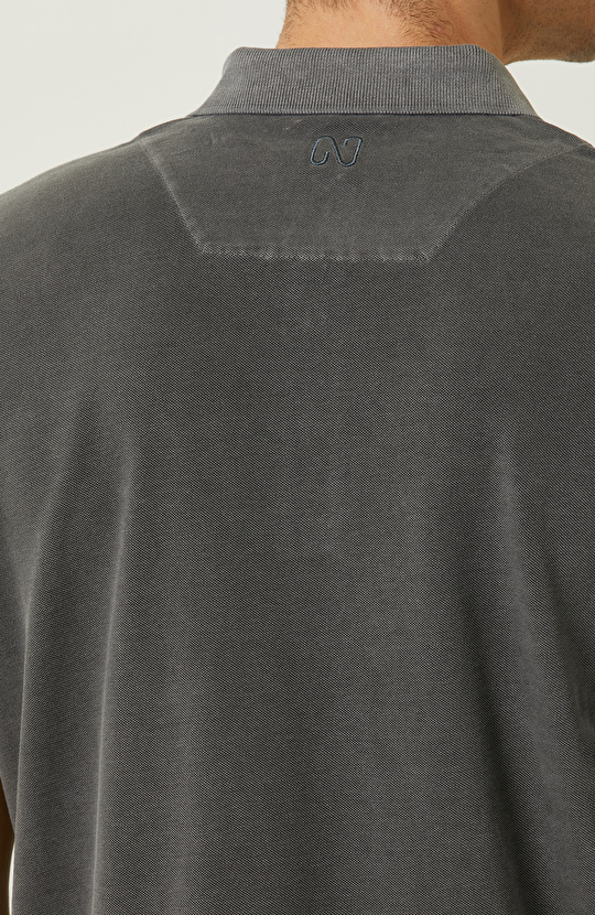 Antrasit Polo Yaka T-Shirt