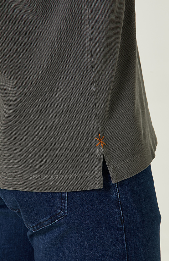 Antrasit Polo Yaka T-Shirt