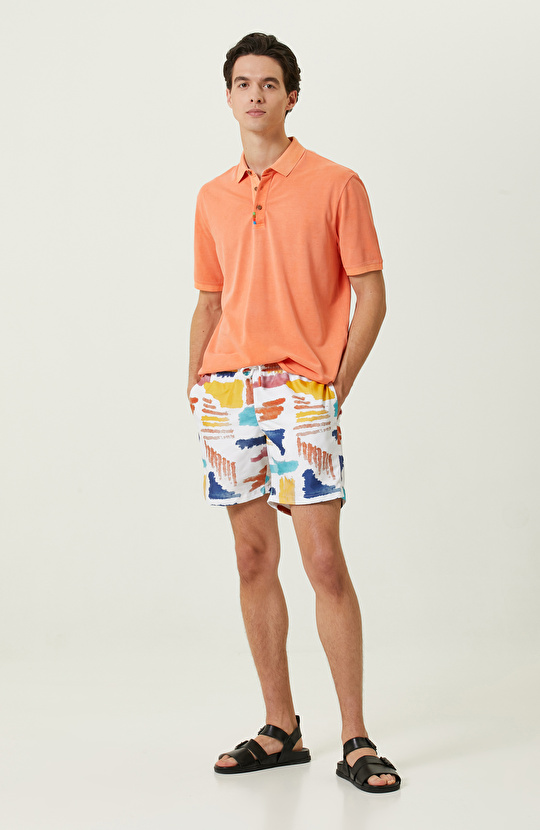 Turuncu Polo Yaka T-Shirt