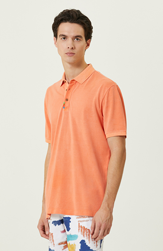 Turuncu Polo Yaka T-Shirt