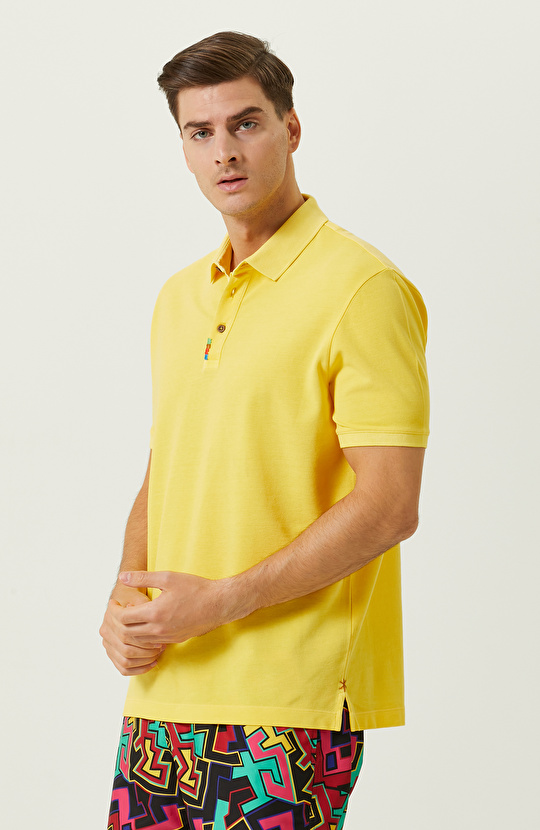 Sarı Polo Yaka T-Shirt