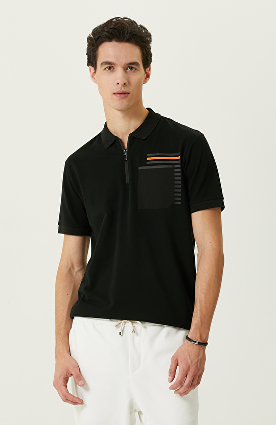 Siyah Baskılı T-Shirt