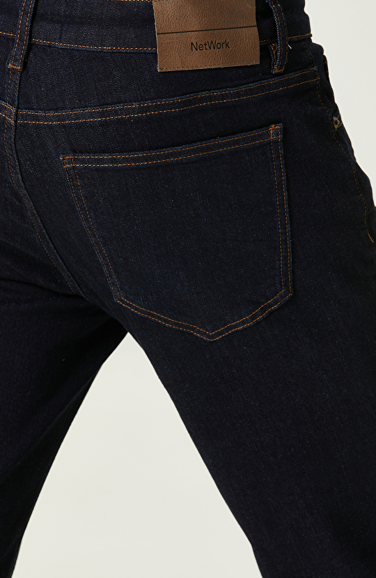 Lacivert 5 Cepli Denim Pantolon