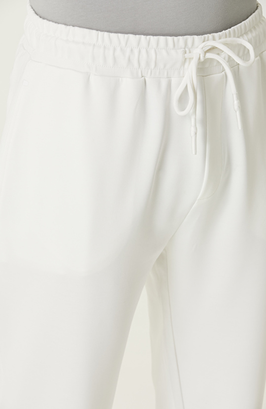 N-Tech Kırık Beyaz Beli Kordonlu Eşofman Altı