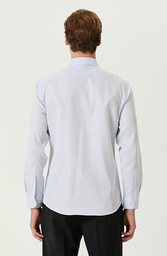 Açık Mavi Non-Iron Gömlek