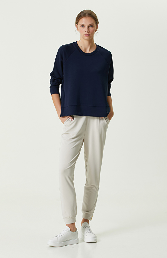 Taş Rengi Lastikli Eşofman Altı