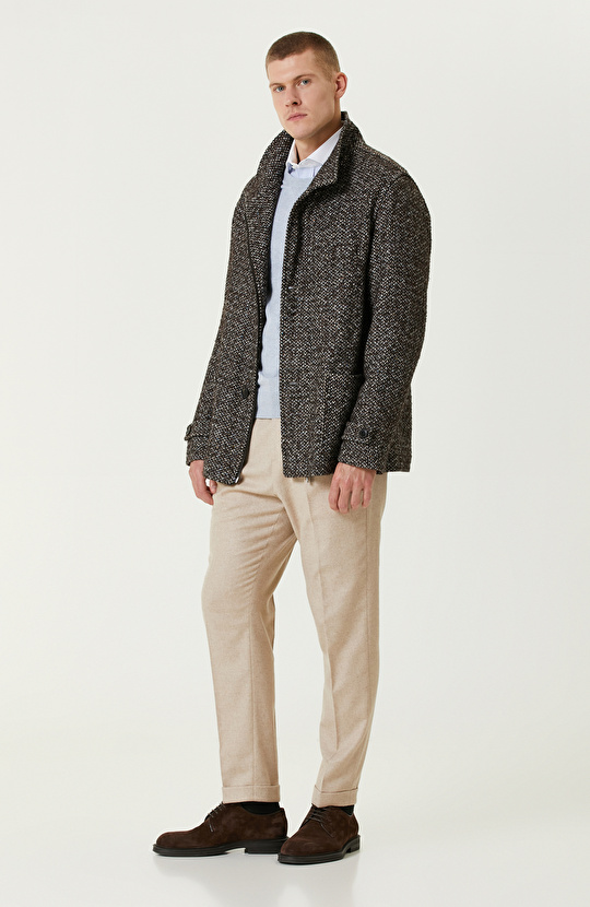 Mavi Beyaz Non-Iron Çizgili Gömlek