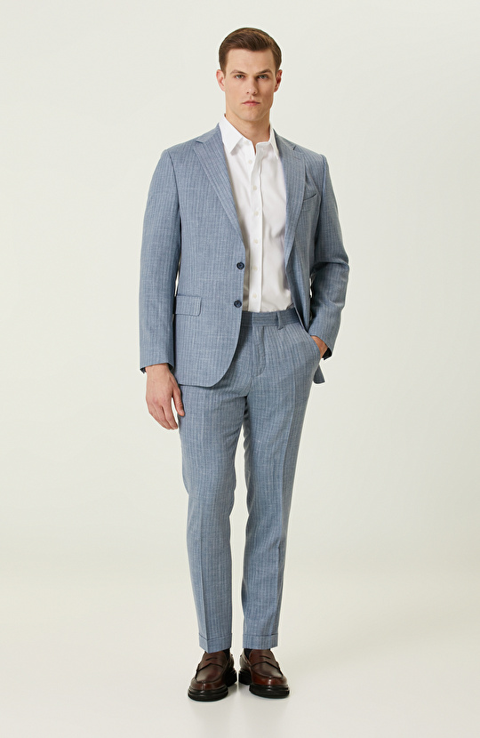 Beyaz Non-Iron Diyagonal Gömlek