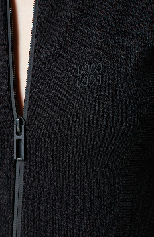 N-Tech Siyah Kolsuz Bisiklet Yaka Elbise