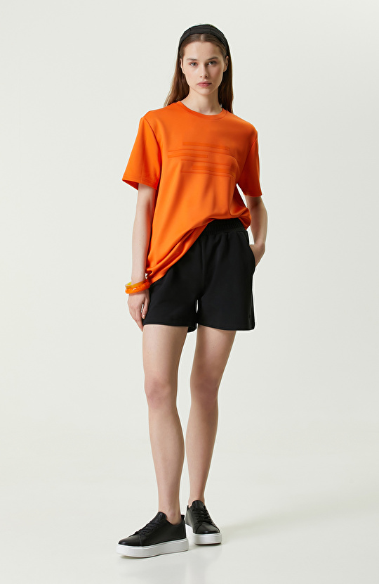 N-Tech Siyah Penye Şort