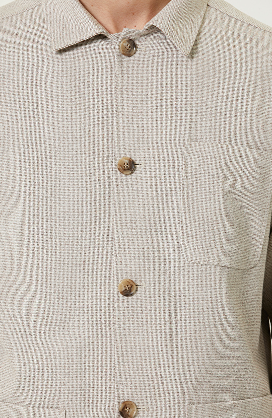 Bej Jakarlı Blazer Ceket