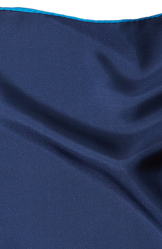 Lacivert İpek Poşet Mendil