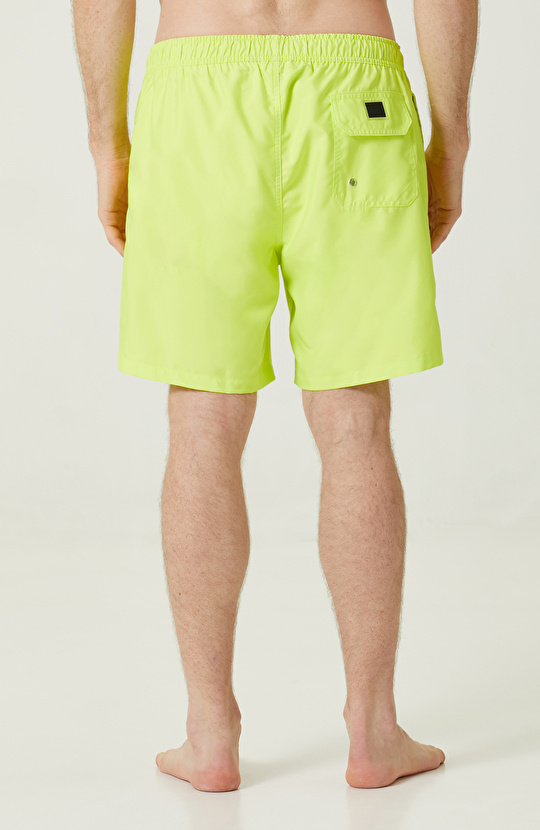 Yan Cepli Neon Yeşil Mayo