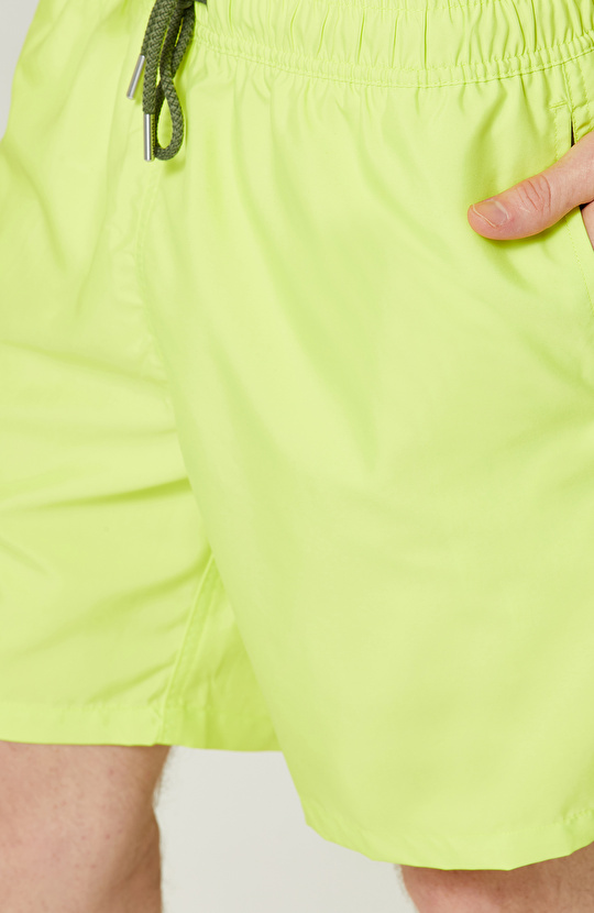 Yan Cepli Neon Yeşil Mayo