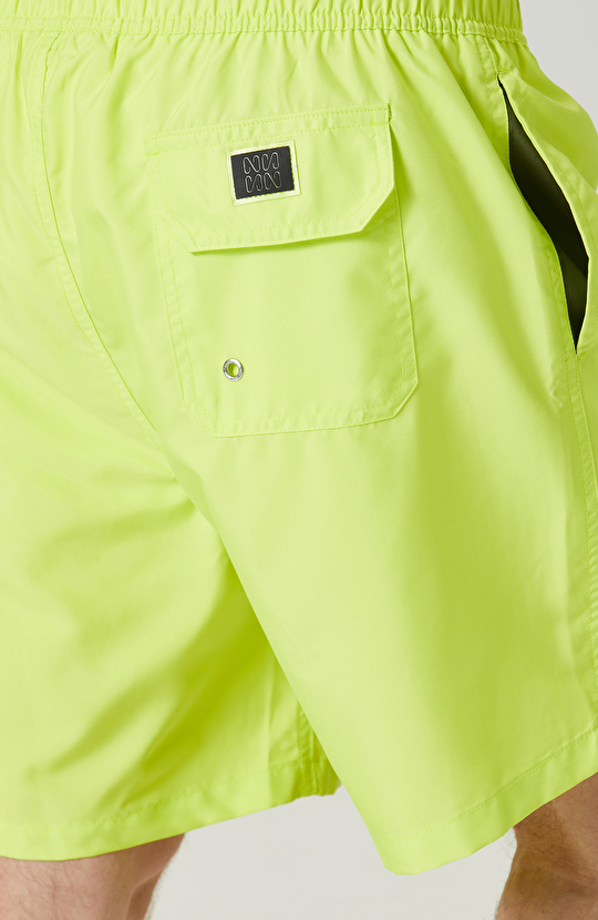 Yan Cepli Neon Yeşil Mayo