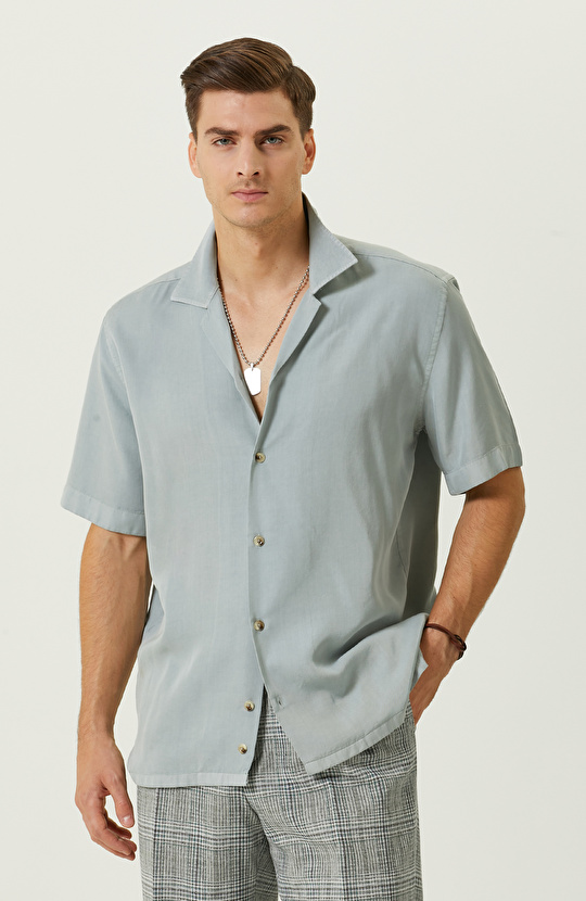 Yeşil Kısa Kollu Gömlek