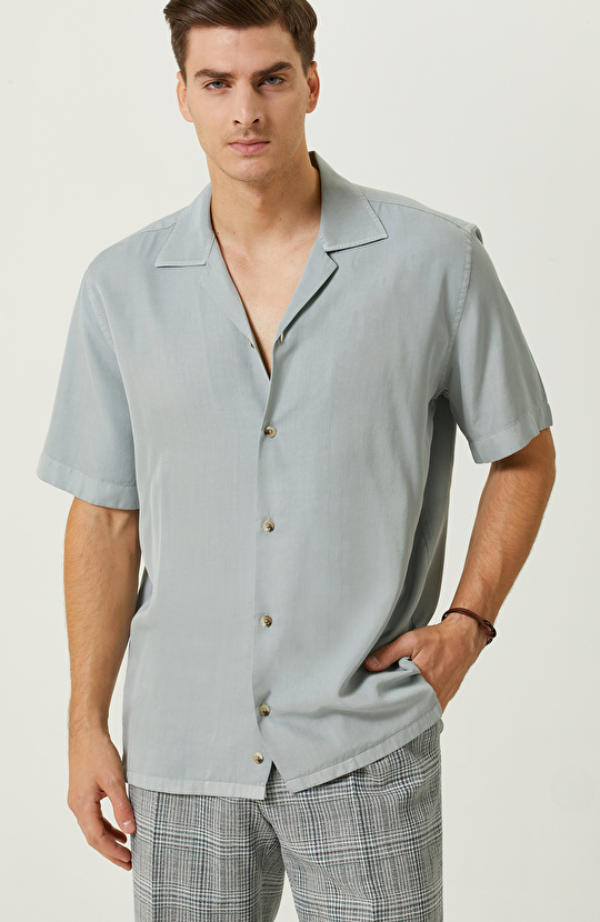 Yeşil Kısa Kollu Gömlek