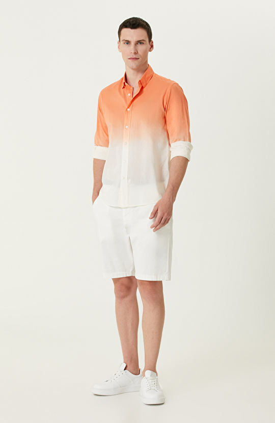 Turuncu Degradeli Gömlek