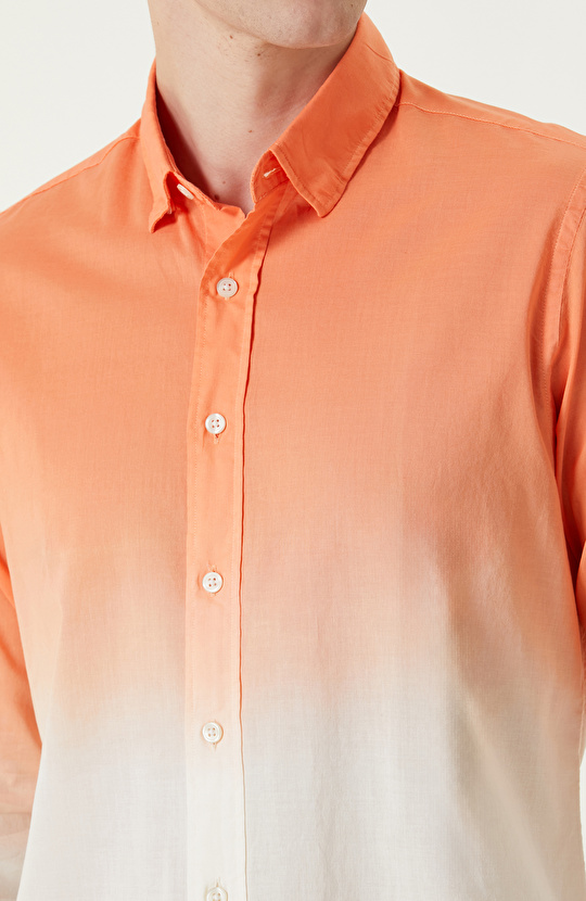 Turuncu Degradeli Gömlek