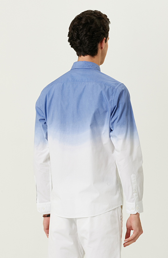 Saks Uzun Kollu Gömlek