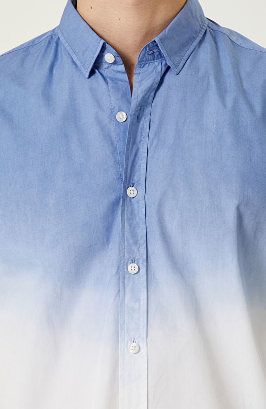 Saks Uzun Kollu Gömlek