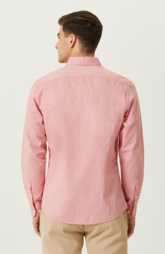 Pembe Uzun Kollu Gömlek