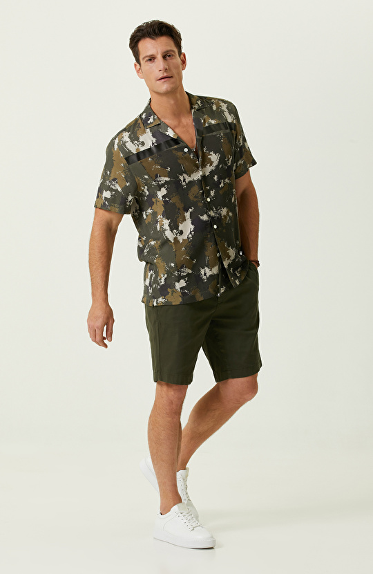 Haki Baskılı Gömlek