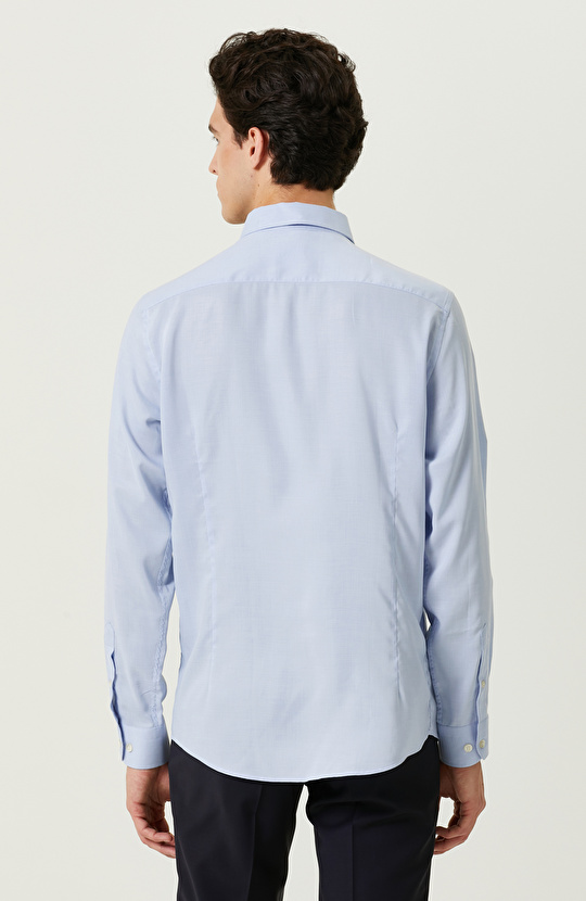 Mavi Desenli Gömlek