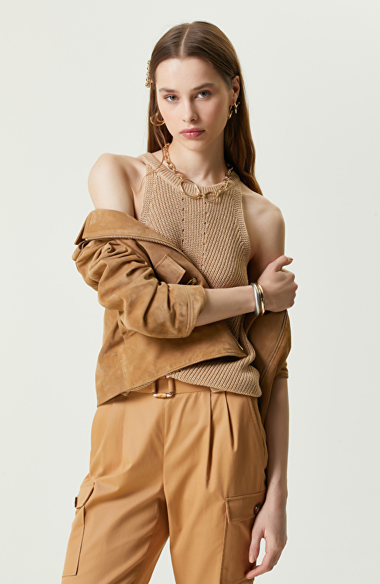 Bej Ajurlu Kolsuz Kazak