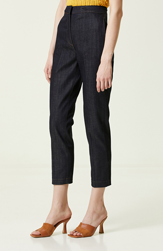 Lacivert Denim Pantolon